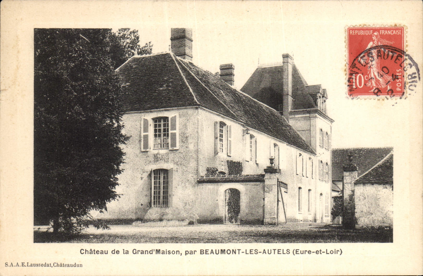 Château de la Grand'Maison — Beaumont-lès-Autels (Eure-et-Loir) — S.A.A.E. Laussedat, Châteaudun