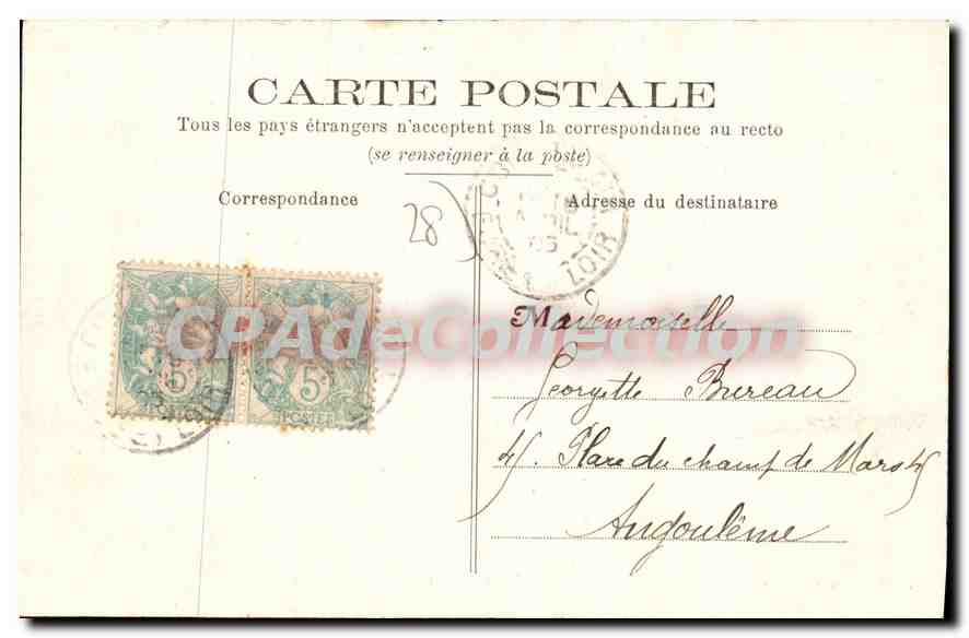 CPA Courtaiain Vue Prise Du Calvaire — Verso