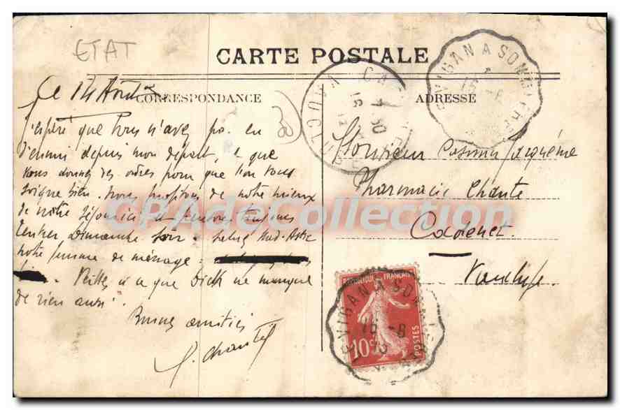 CPA Le Vigan La Gare Des Marchandises — Rückseite