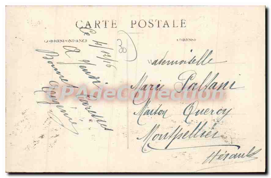 CPA St Hippolyte Du Fort Les Bords Du Vidourle — Rückseite