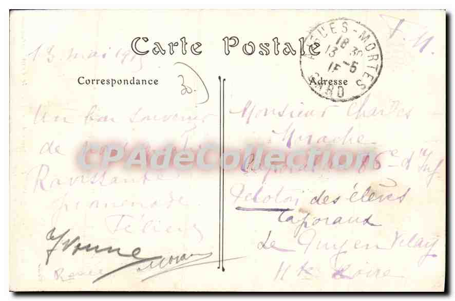 CPA Aigues Mortes Plateforme De La Tour Le Constance — Rückseite