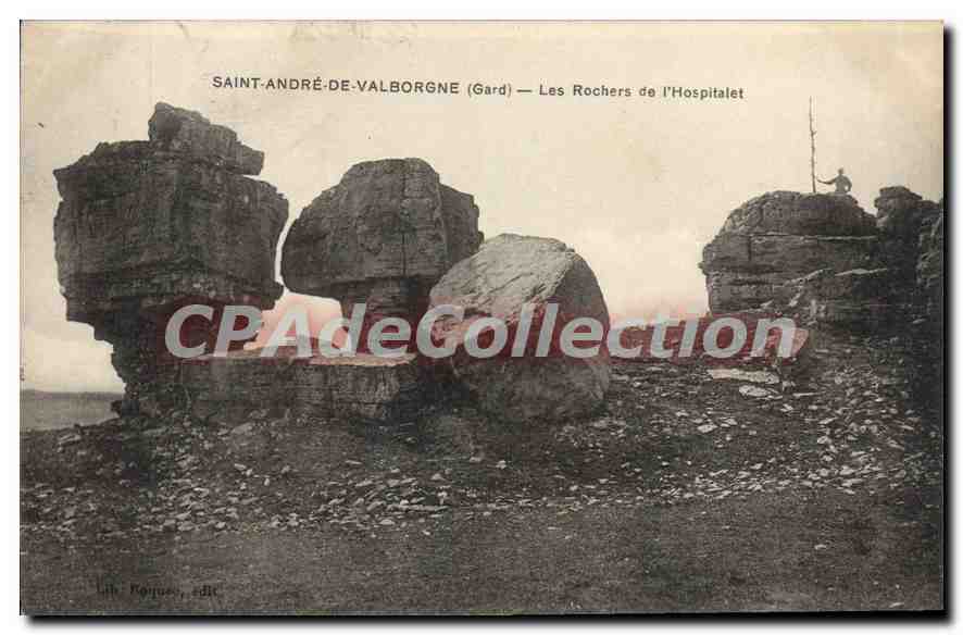 CPA Saint Andre De Valborgne Les Rochers De I'Hospitalet