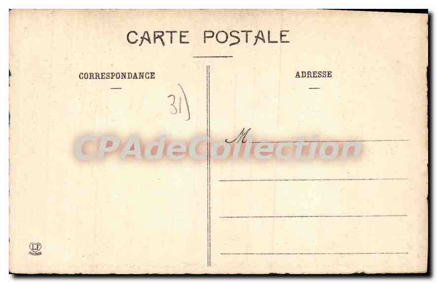 Le Vieux Toulouse — Page initiale du manuscrit de Las Leys d'Amors (1356) — Phototype Laboche Toulouse — Verso