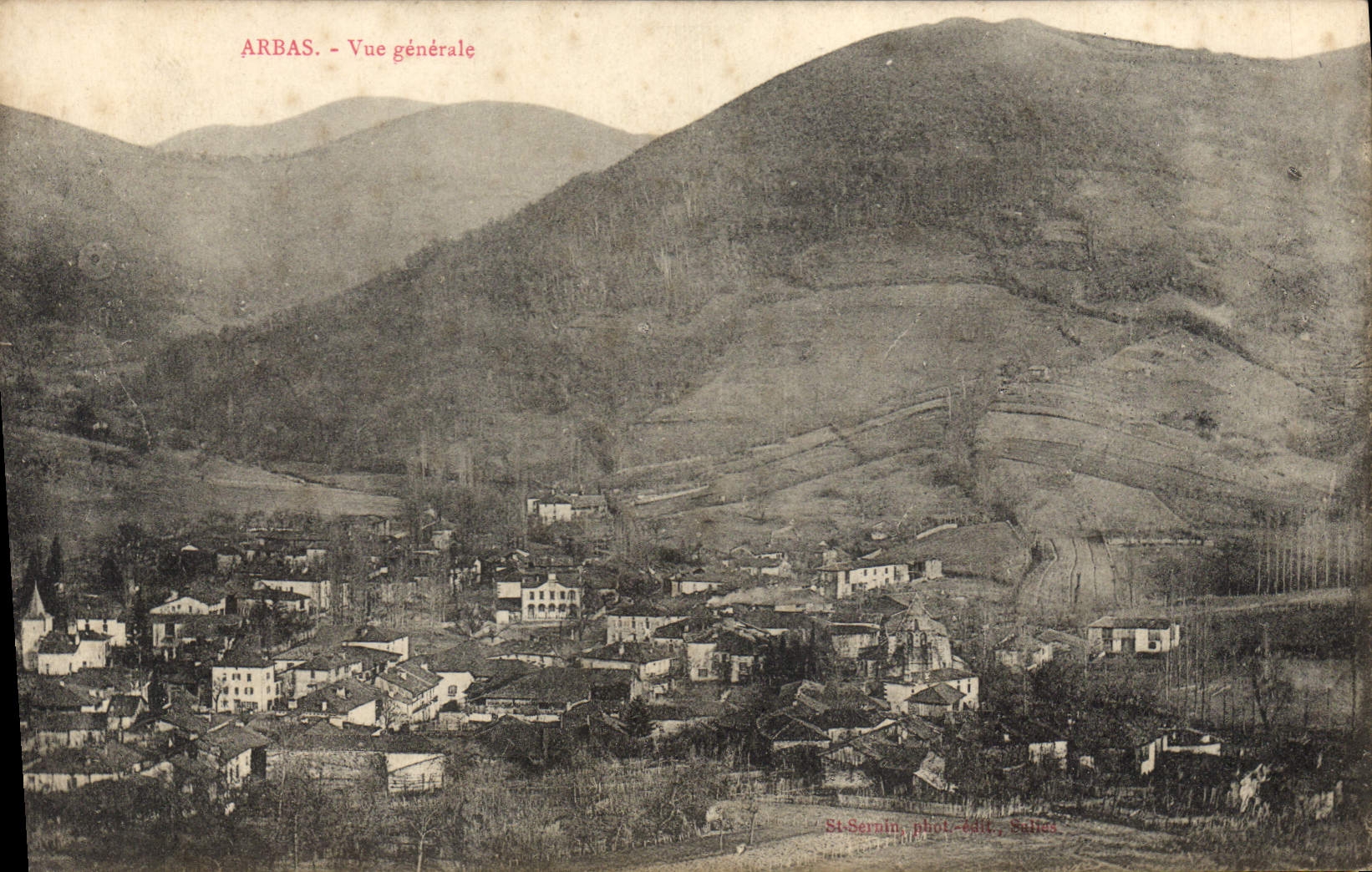 Arbas - Vue générale — St-Sernin, phot. - Série - Recto