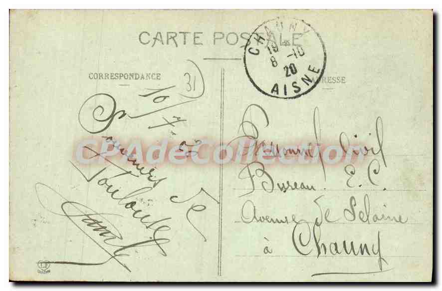 CPA Toulouse Ausue Lafaytte Et Treatre — Verso