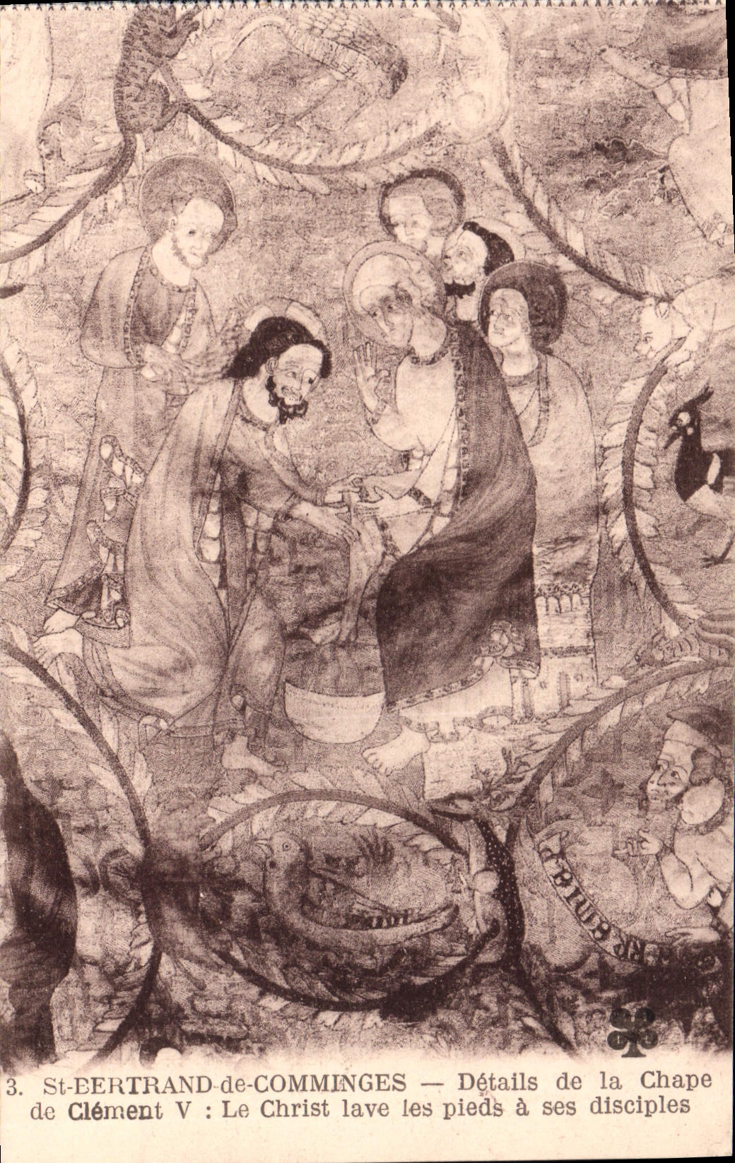 CPA St Bertrand de Comminges Details De La Chape le Christ lave les pieds