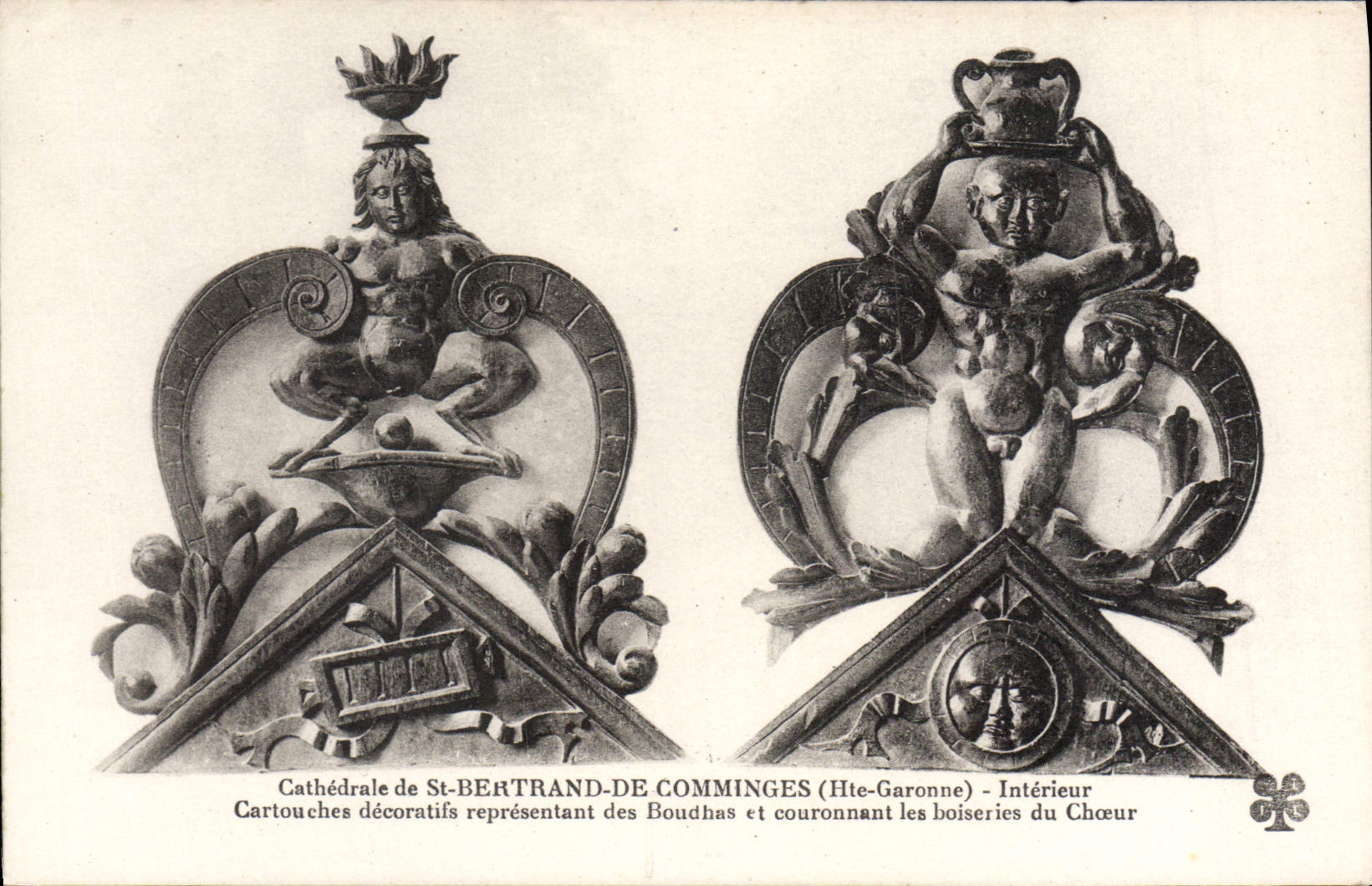 CPA Saint Bertrand De Comminges Cartouches Decoratifs