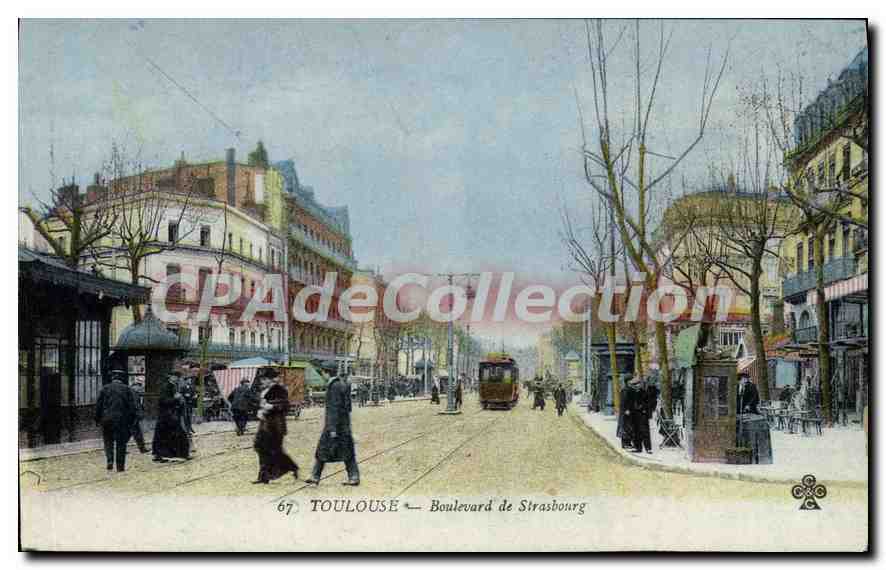 CPA Toulouse Boulevard De Strasbourg