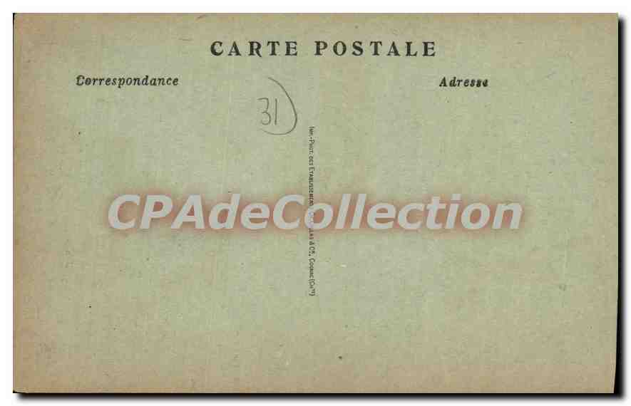 CPA Toulouse Boulevard De Strasbourg — Verso