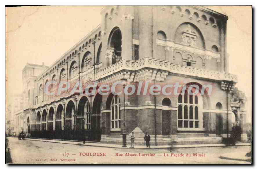 CPA Toulouse Rue Alsace Lorraine La Facade Du Musee