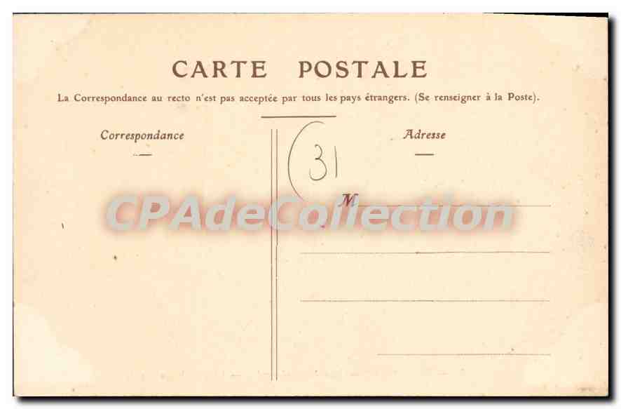CPA Toulouse Rue Alsace Lorraine La Facade Du Musee — Verso