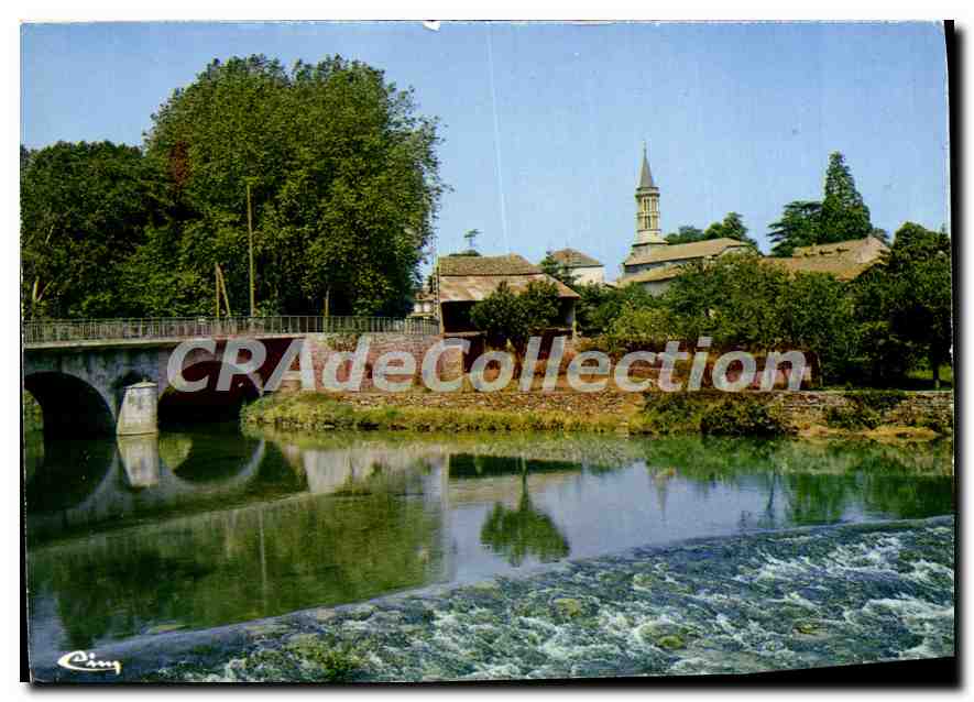 Pointis-Inard (Hte-Garonne) — Le pont sur le Ger — Imprimeur Combier, Mâcon