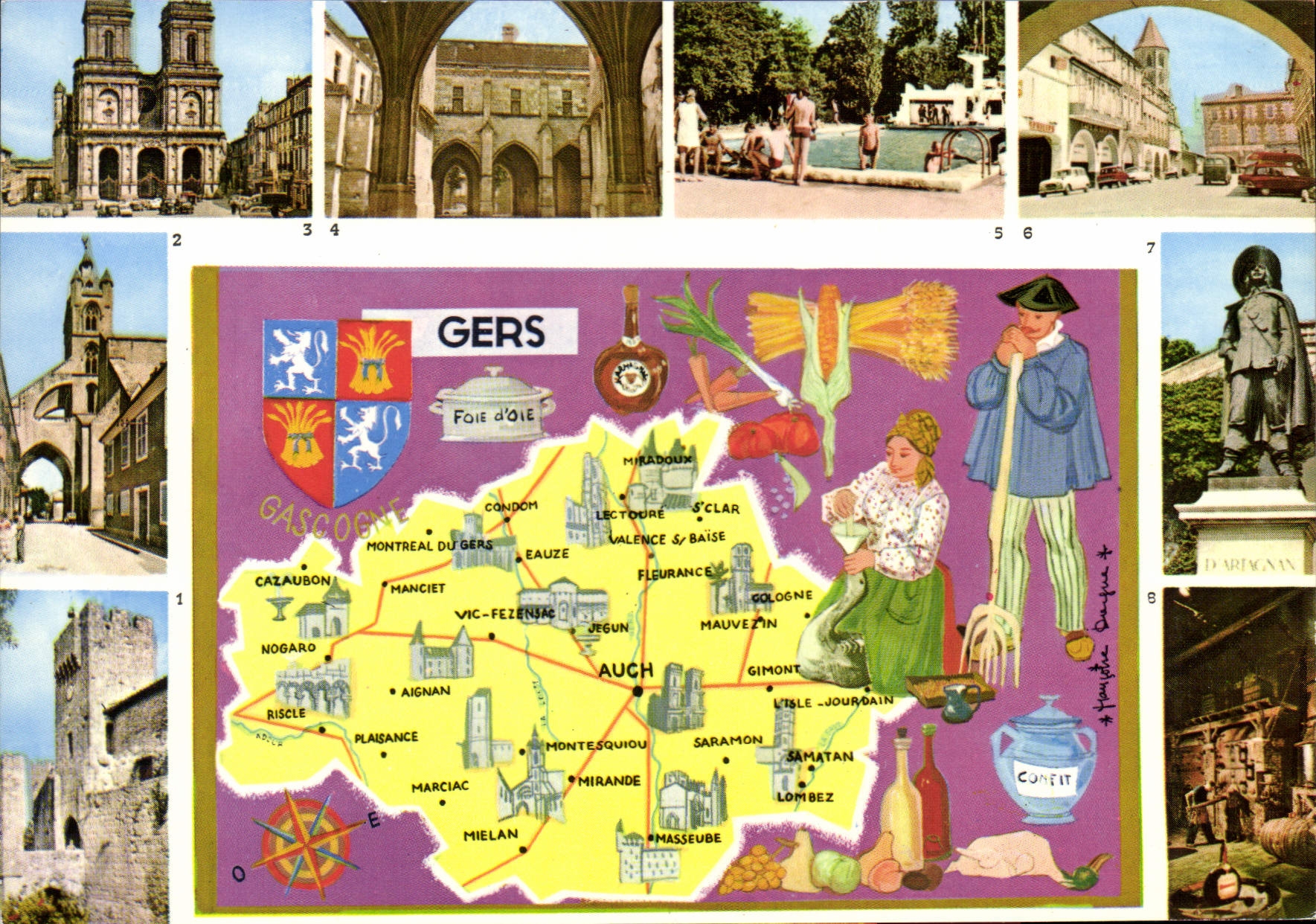 Gers — A travers le Gers — Éditions Modernes Théojac