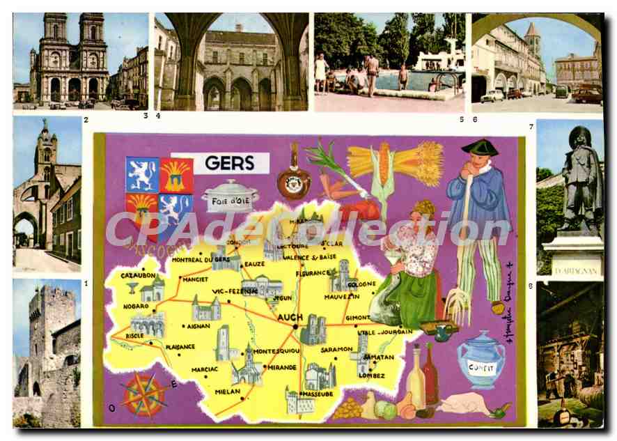 Gers — A travers le Gers — Éditeur Cap-Théopac, n° 32/500