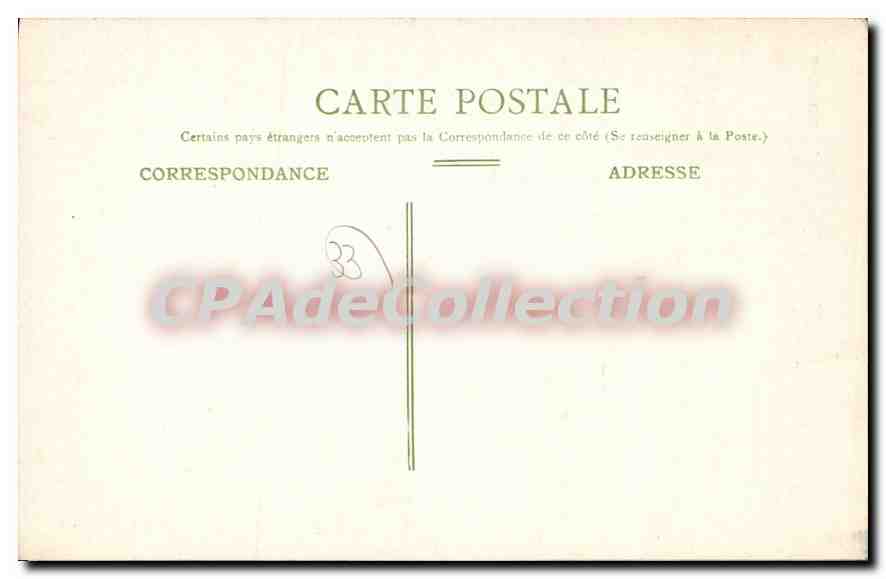 CPA Bordeaux Tour De La Grosse Cloche — Verso