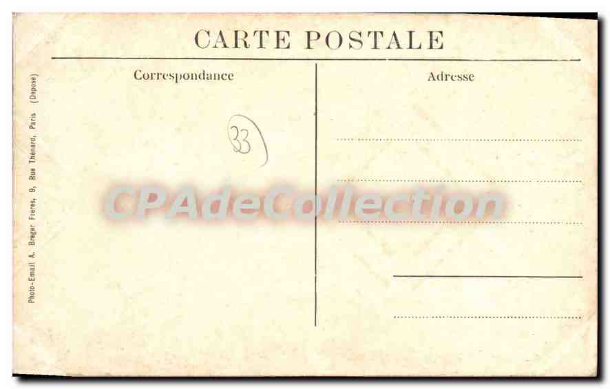 La Réole (Gironde) - Sous préfecture - Un coin du jardin — Vigouroux, Edit. n°37 — Rückseite