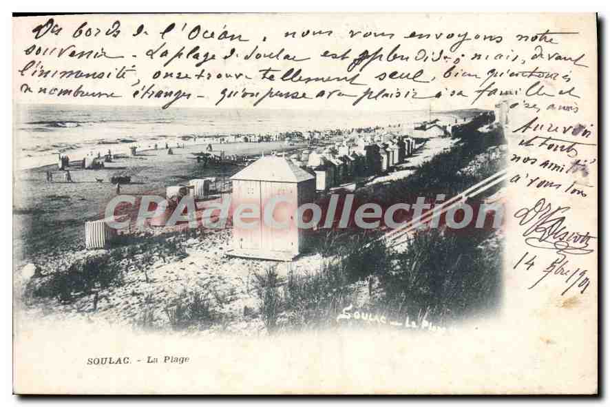 Soulac - La Plage — vue de la plage et du bord de mer — éditeur non visible