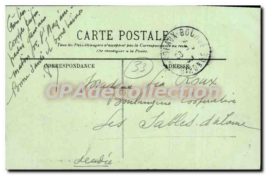 Bordeaux — Die Südbahnstation — LL. n°55 — Rückseite