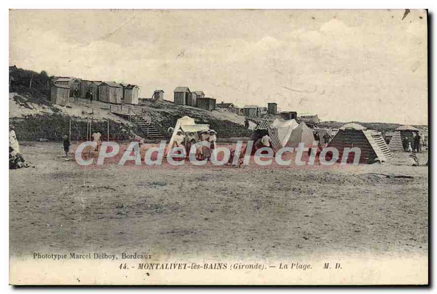 Montalivet-les-Bains (Gironde) — Blick auf den Strand — Phototype Marcel Délboy, Bordeaux, n°44