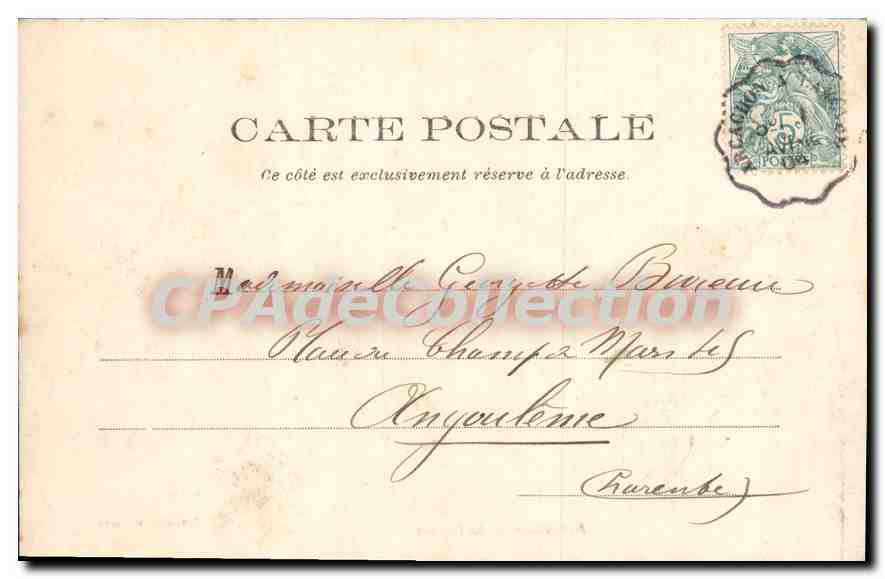 Arcachon — Das Casino — Sammlung V. aure — Rückseite