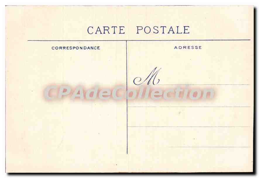 CPA Bordeaux Statue Tourny Hotel De La Marine — Verso