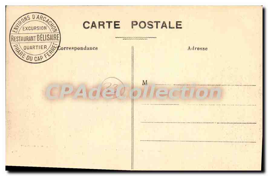 CPA Cap Ferret Par Arcachon — Verso