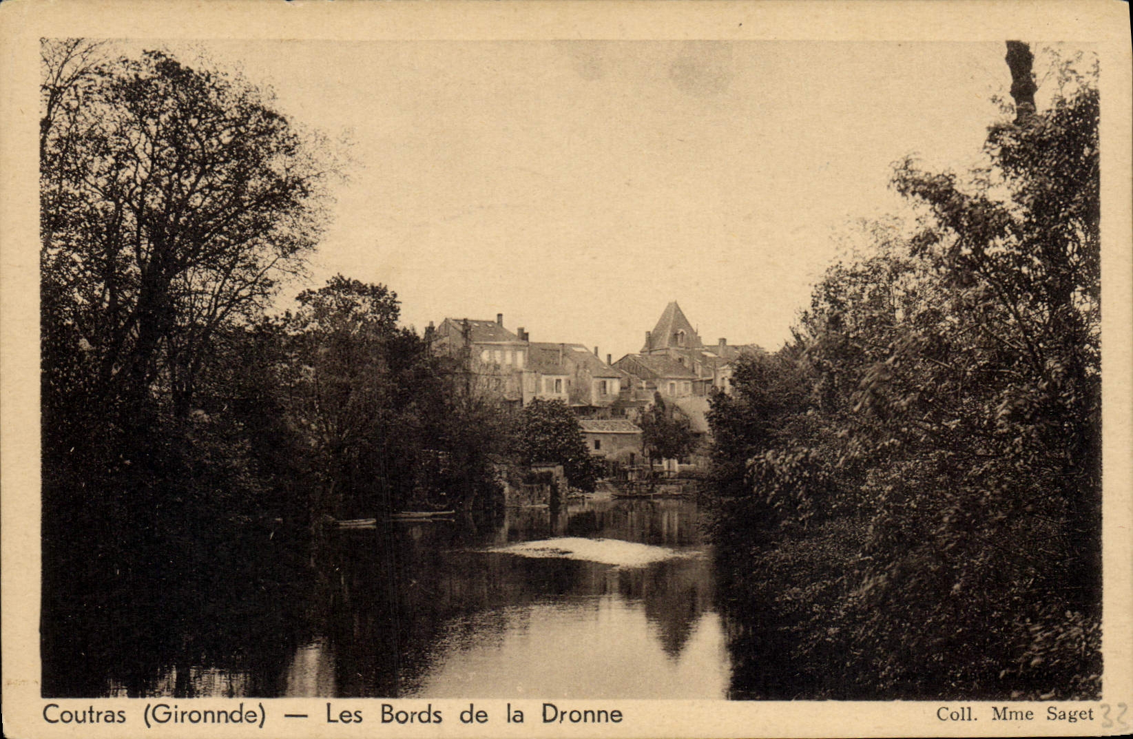 Coutras (Gironde) — Die Ufer der Dronne — Coll. Mme Saget 32