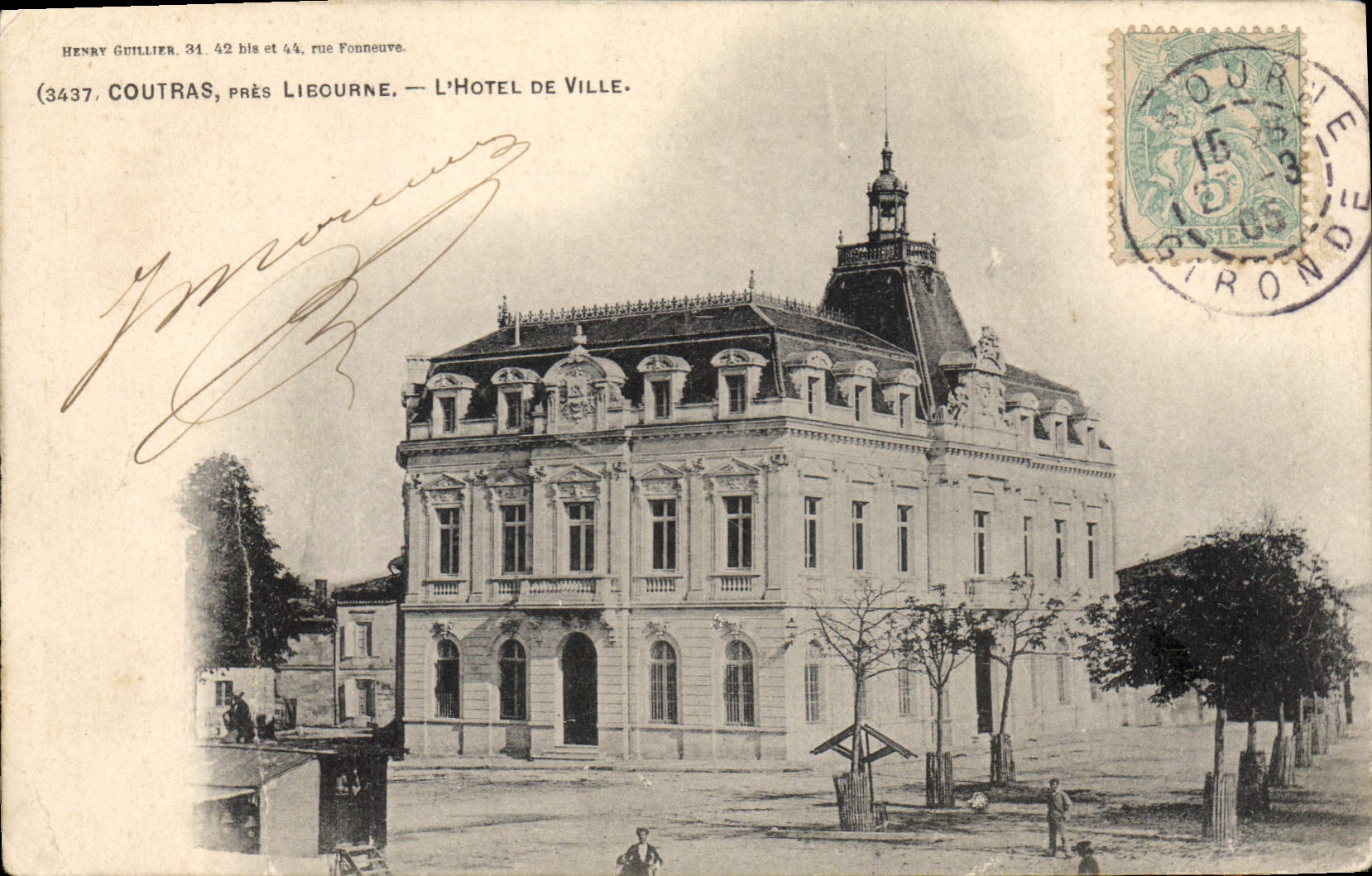 Das Rathaus — Coutras, nahe Libourne — Henry Guillier, n°3437