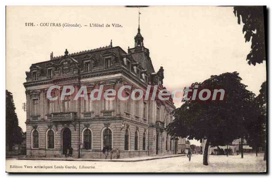 Coutras (Gironde) — Rathaus — Künstlerische Ansichtsausgabe Louis Garde, Libourne