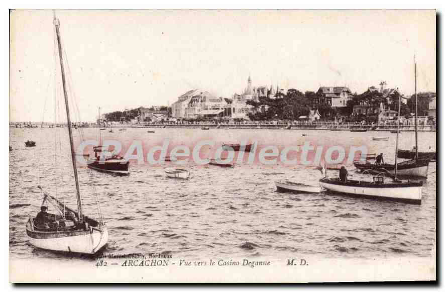 Arcachon — Blick zum Casino Deganne — M. D. (Verlag) n°482
