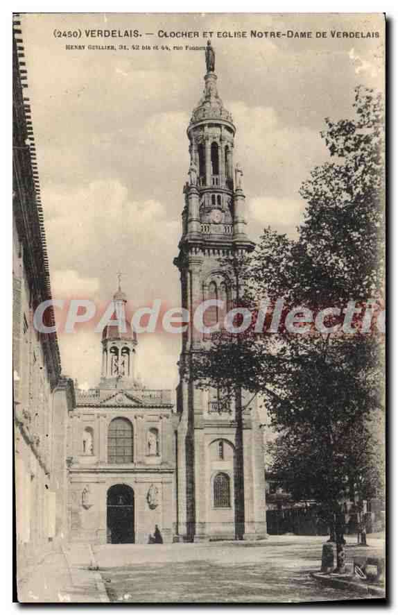 CPA Verdelais Clocher Et Eglise Notre Dame De