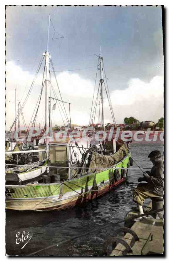 Bateau de pêche à Arcachon — Éditeur L. Chatagneau, n°1029
