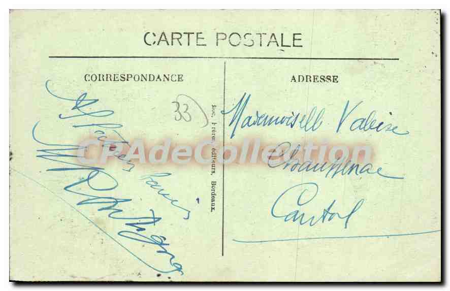 CPA Arcachon La Jetee Promenade — Verso