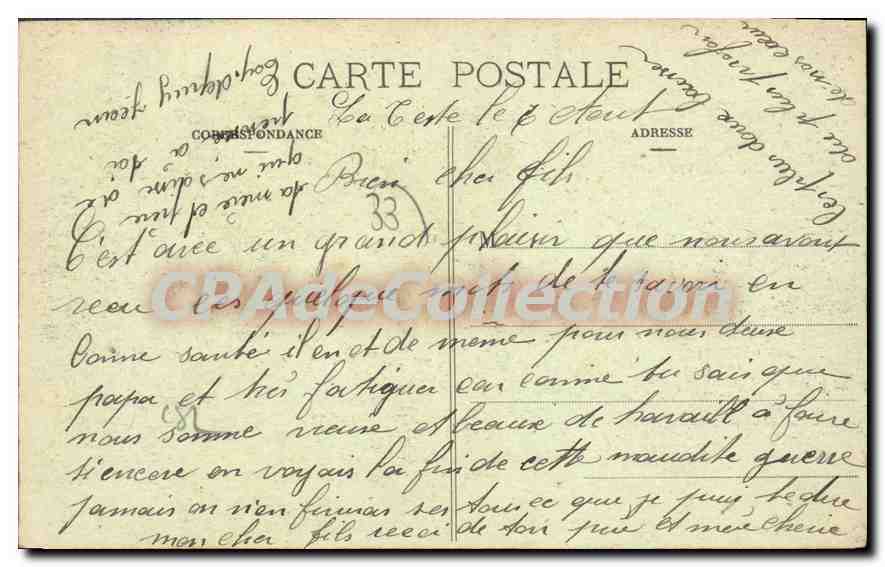 Arcachon (Gironde) — Das Casino und die Strandpromenade — Marcel Delboy, Fototypie, Bordeaux, Nr. 442 — Rückseite