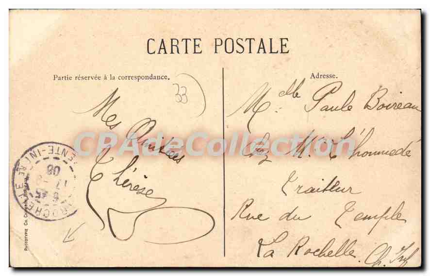 Bordeaux — Le Quai Bourgogne — C. C. — Rückseite