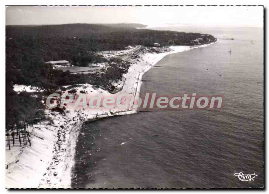 Der Strand - Luftaufnahme — Le Moulleau (Gironde) — Antike Ansichtskarte