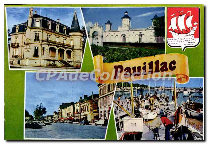 CPSM Pauillac Les Tourelles Les Quais Le Port De