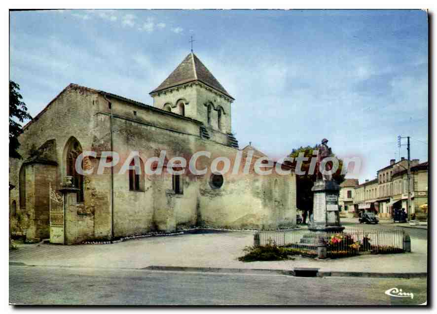 CPSM St Christoly De Blaye Place De I'Eglise