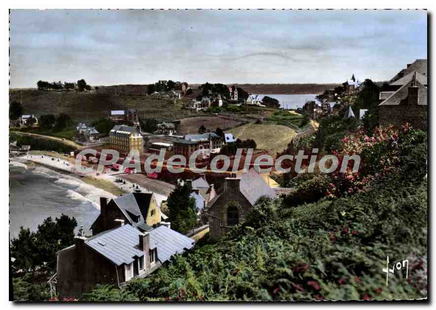 CPSM Perros Guirec Vue Generale Sur La Plage De Trestrignel ET La Cale