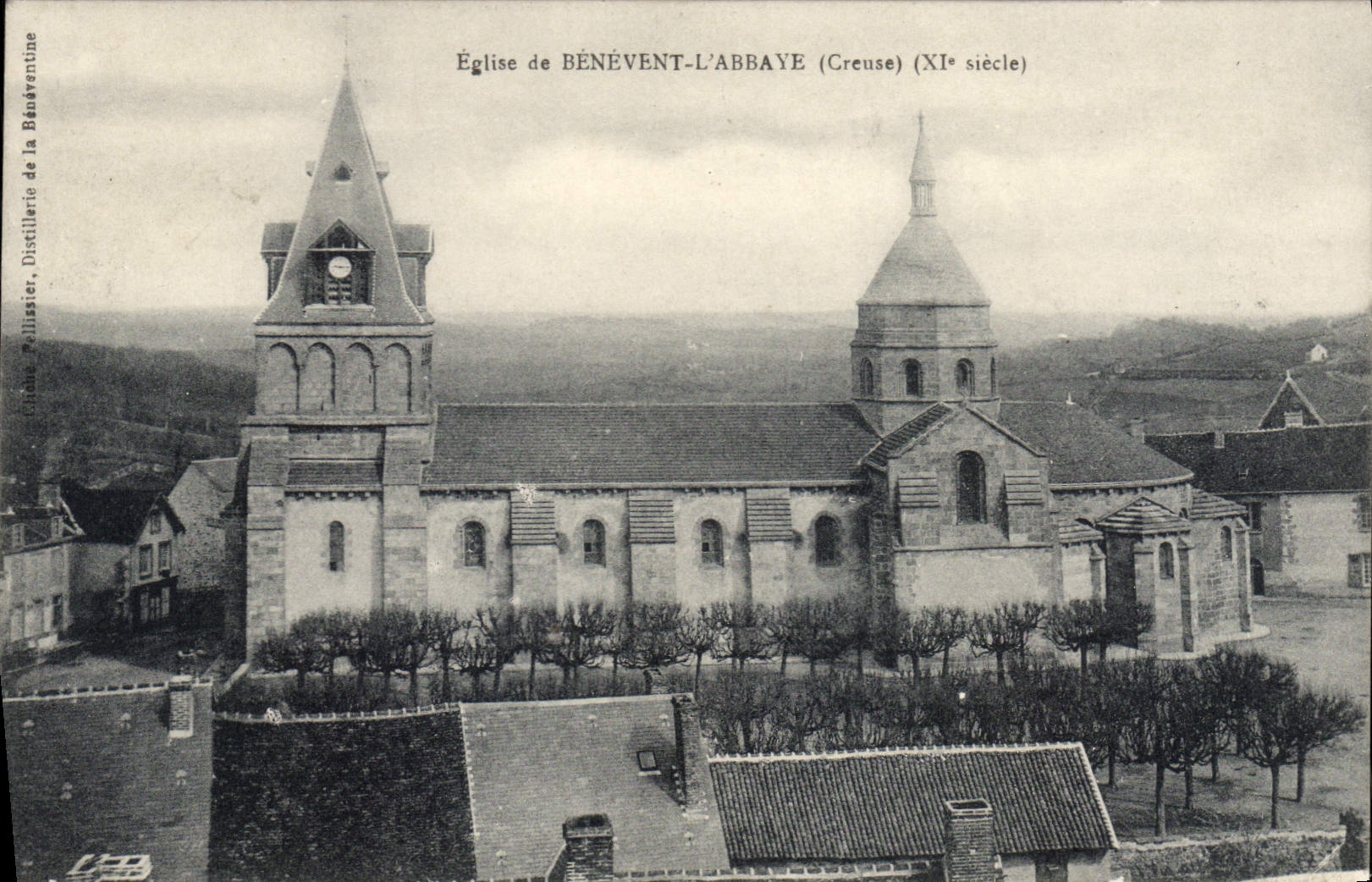 CPA Benevent L'Abbaye église