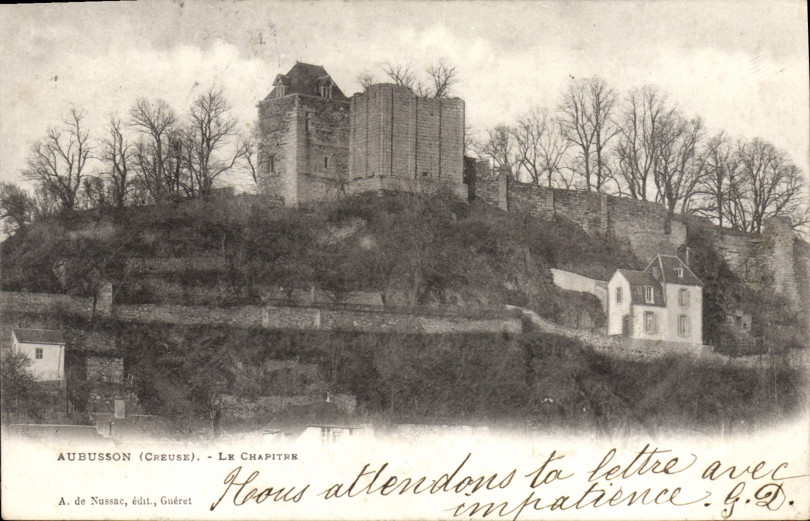 Aubusson (Creuse) - Le Chapitre — A. de Nussac, édit., Guéret