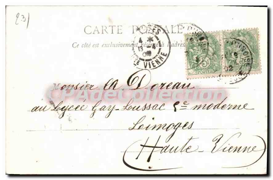 Aubusson (Creuse) - Le Chapitre — A. de Nussac, édit., Guéret — Reverso