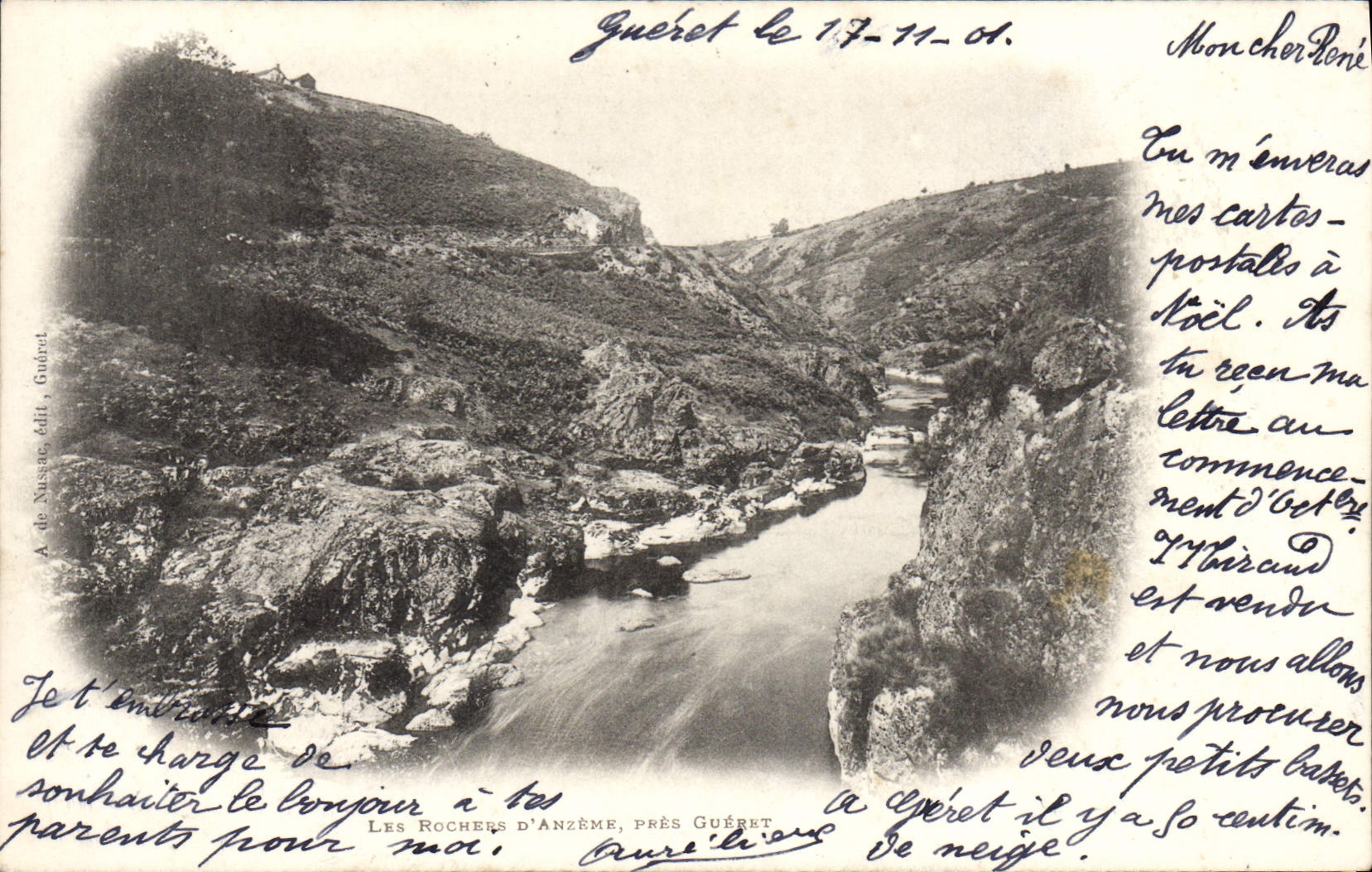 CPA Gueret Les Rochers D'Anzème