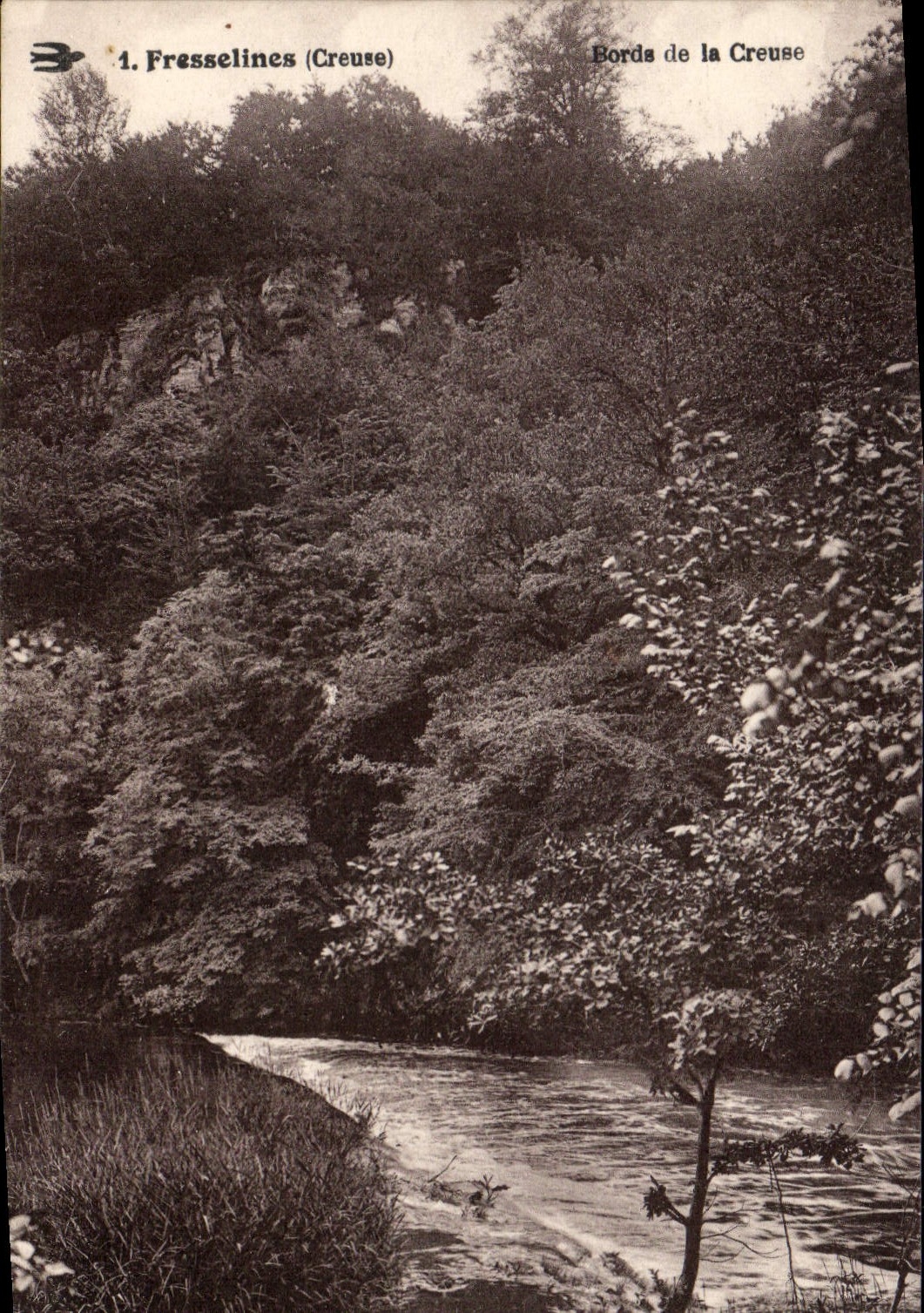 Bords de la Creuse — Fresselines (Creuse) — éditeur inconnu, n° 1