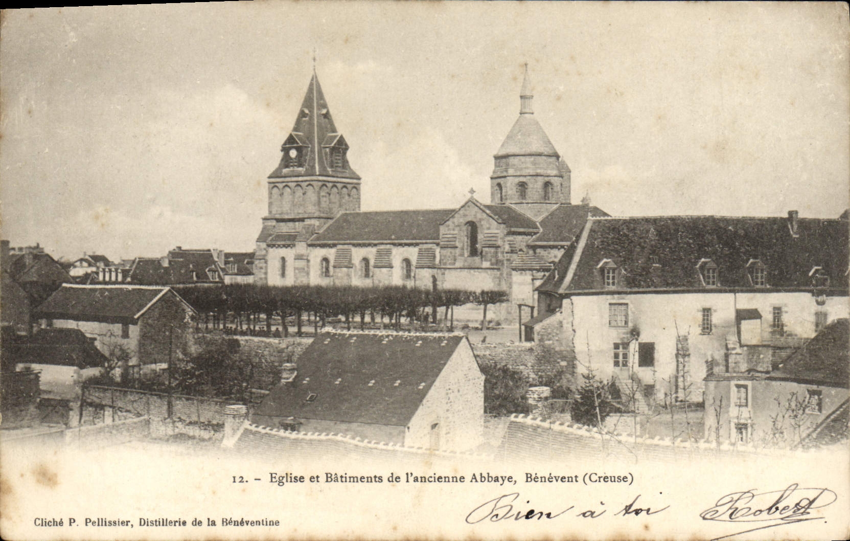CPA Benevent Eglise Et Batiments De I'Ancienne Abbaye