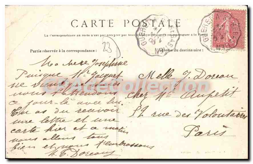 Barrage et Usine électrique sur la Creuse, à Bonnavaud près Guéret (côté Nord) — A. de Nussac, édit. Guéret, n° 220 — Reverso