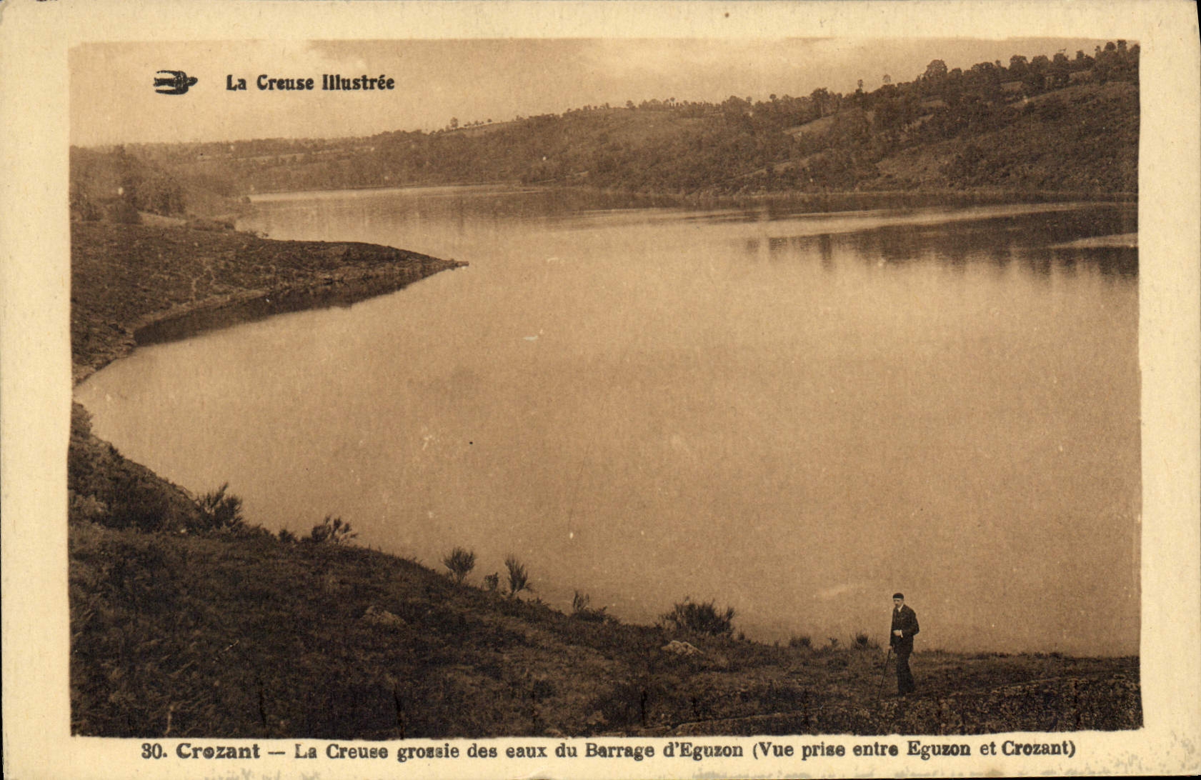 CPA Crozant La Creuse Grousle Des Eaux Du Barrage D'Eguzon