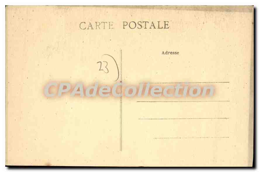 CPA Crozant La Creuse Grousle Des Eaux Du Barrage D'Eguzon — Verso