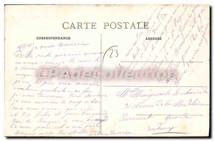 Camp de La Courtine — Parc et 2e Brigade — Lacroix, éditeur — Verso