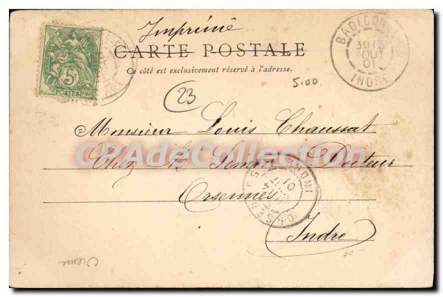 Fresselines — Château de Puy-Guillon — G. Mabire, photo-édit. Argenton — Rückseite